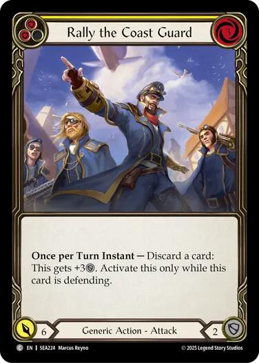 Rally the Coast Guard (Yellow) [SEA224] (High Seas) | Devastation Store