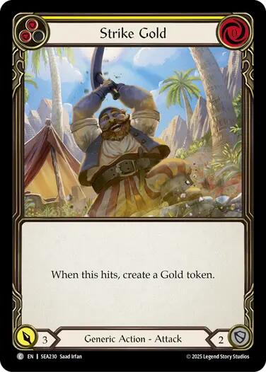Strike Gold (Yellow) [SEA230] (High Seas)  Rainbow Foil | Devastation Store
