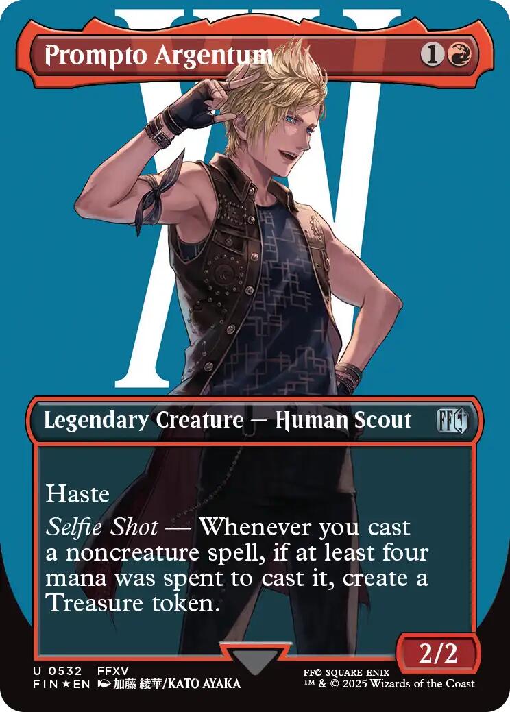 Prompto Argentum (Borderless) (Surge Foil) [FINAL FANTASY] | Devastation Store