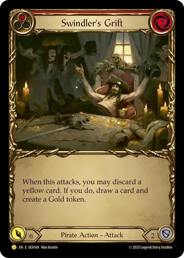 Swindler's Grift (Red) (Treasure) [SEA169] (High Seas)  Cold Foil | Devastation Store