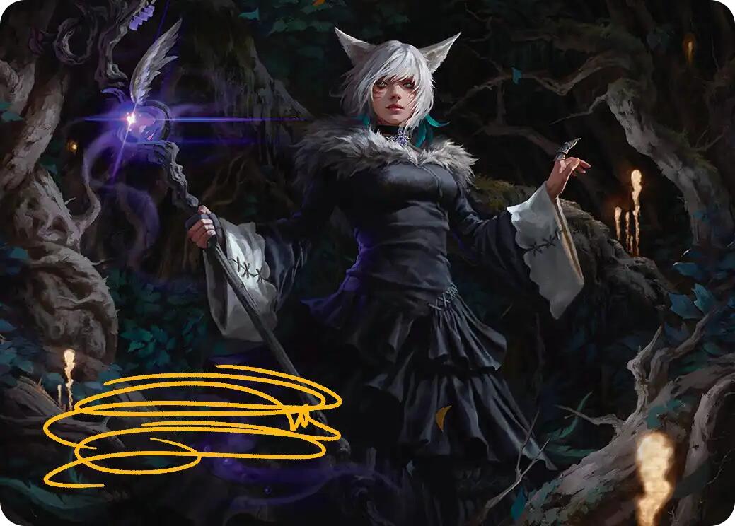 Y'shtola, Night's Blessed Art Card (21) (Gold-Stamped Signature) [FINAL FANTASY Art Series] | Devastation Store