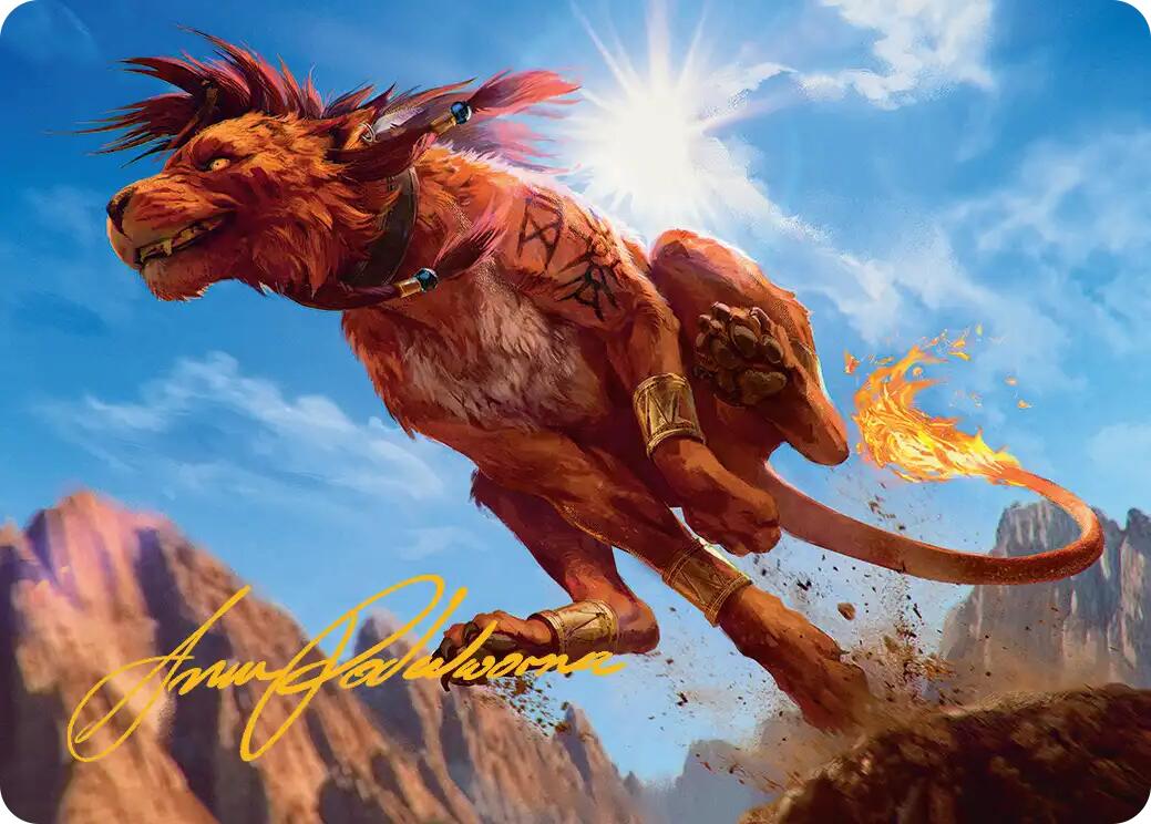 Red XIII, Proud Warrior Art Card (Gold-Stamped Signature) [FINAL FANTASY Art Series] | Devastation Store