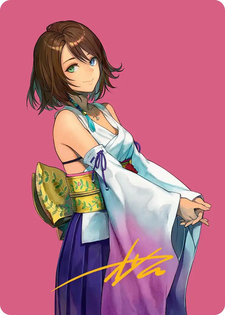 Yuna, Hope of Spira Art Card (Gold-Stamped Signature) [FINAL FANTASY Art Series] | Devastation Store