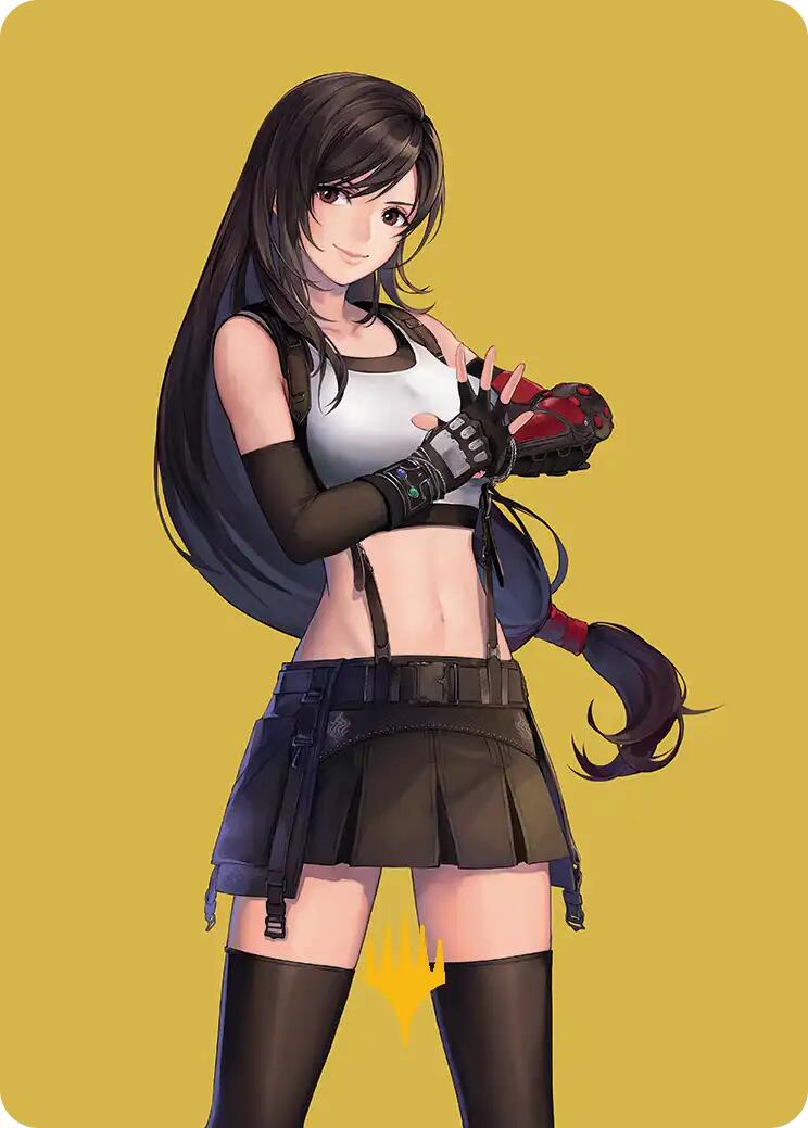 Tifa, Martial Artist Art Card (Gold-Stamped Planeswalker Symbol) [FINAL FANTASY Art Series] | Devastation Store