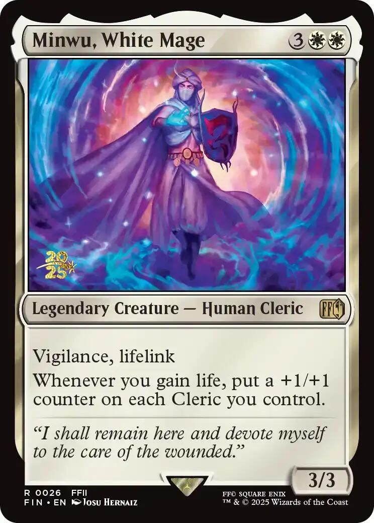 Minwu, White Mage [FINAL FANTASY Prerelease Promo] | Devastation Store