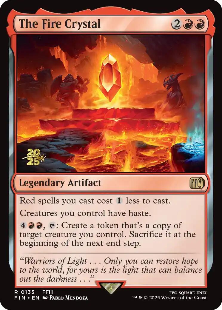 The Fire Crystal [FINAL FANTASY Prerelease Promo] | Devastation Store