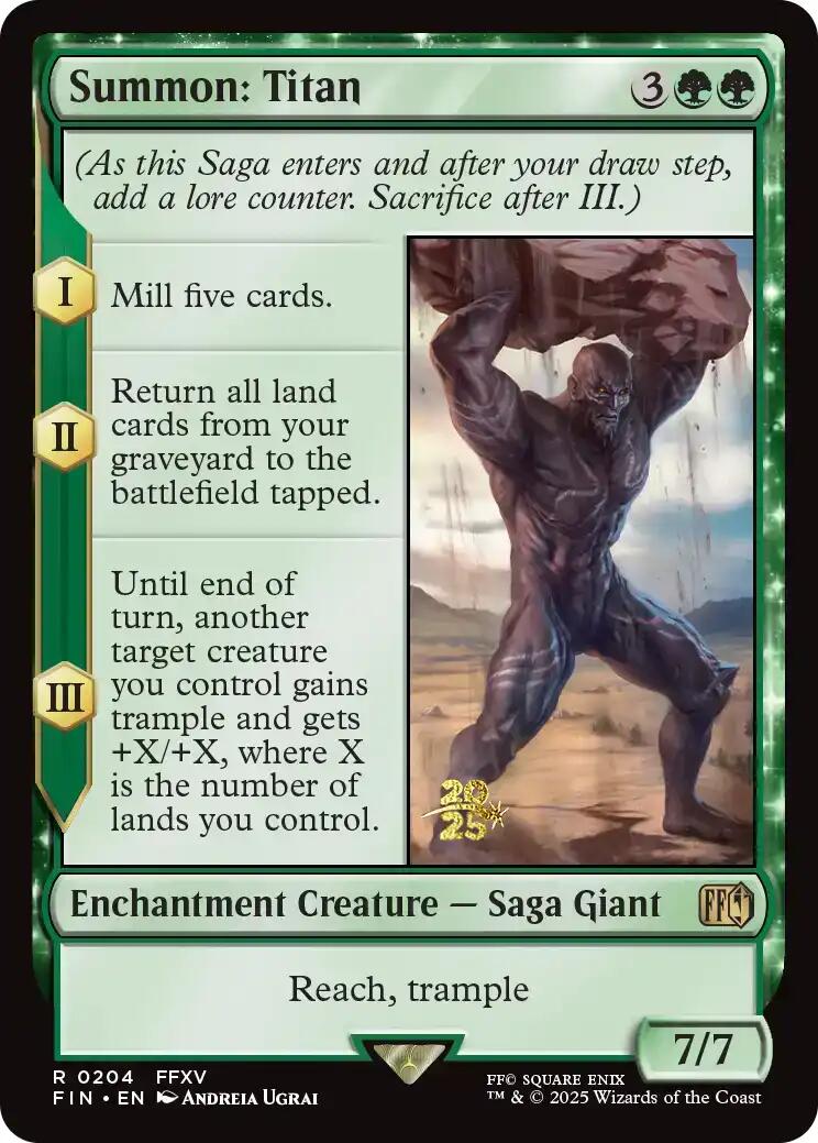 Summon: Titan [FINAL FANTASY Prerelease Promo] | Devastation Store