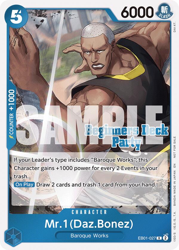 Mr. 1 (Daz.Bonez) (ST-23 - ST-28 Beginners Deck Party) [Participation] [One Piece Promotion Cards] | Devastation Store