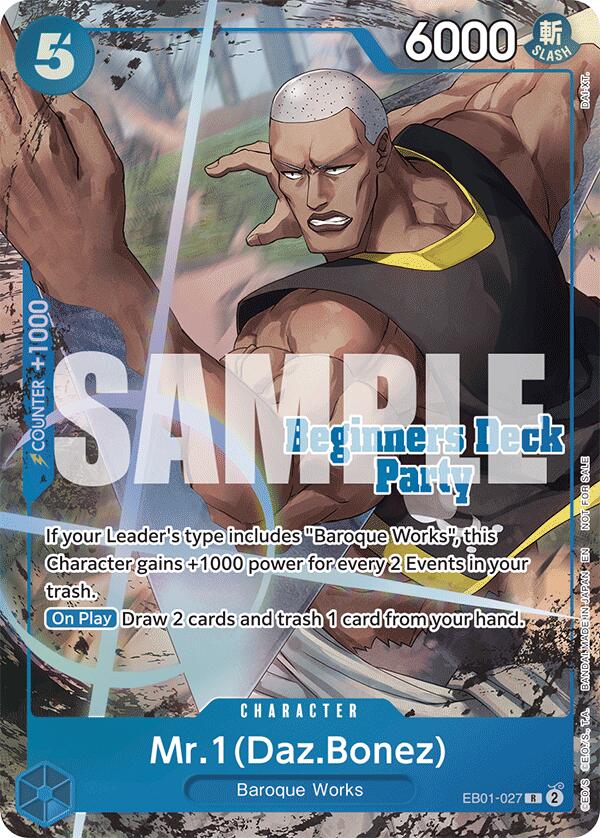 Mr. 1 (Daz.Bonez) (ST-23 - ST-28 Beginners Deck Party) [Winner] [One Piece Promotion Cards] | Devastation Store
