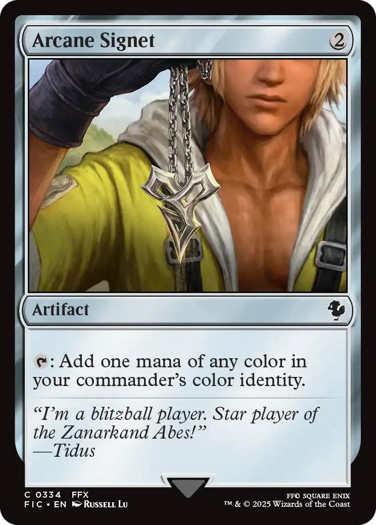 Arcane Signet (0334) (Surge Foil) [FINAL FANTASY Commander] | Devastation Store