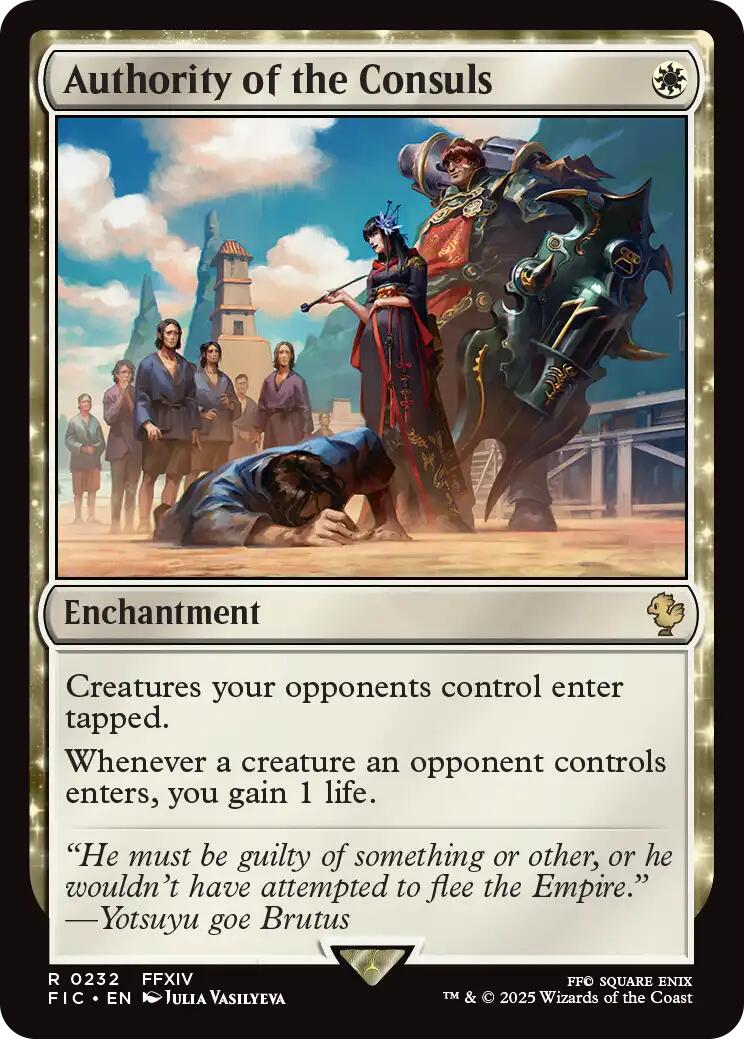Authority of the Consuls (Surge Foil) [FINAL FANTASY Commander] | Devastation Store