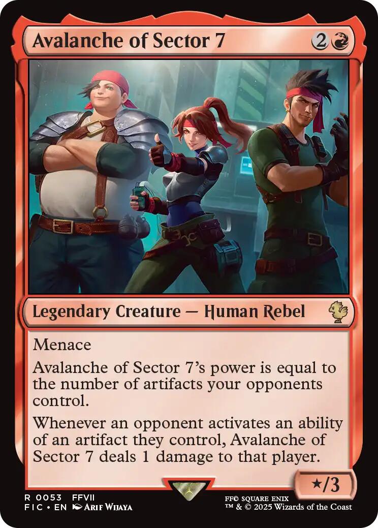 Avalanche of Sector 7 (Surge Foil) [FINAL FANTASY Commander] | Devastation Store