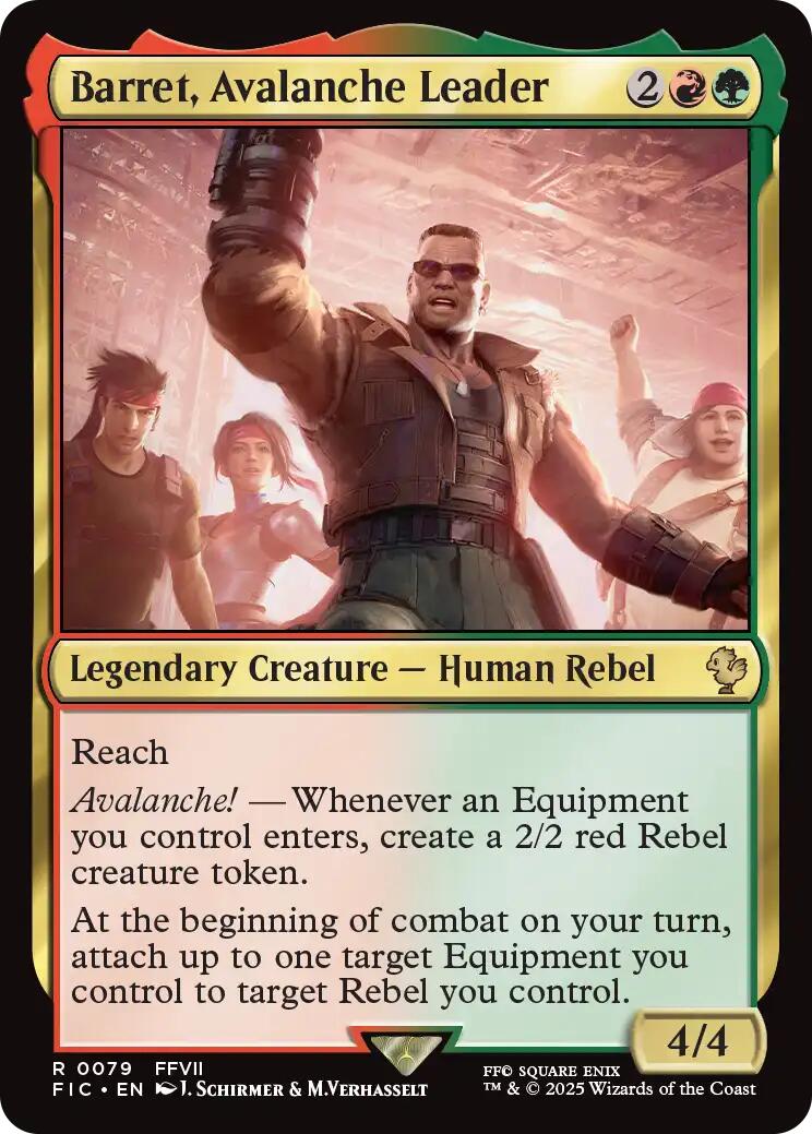 Barret, Avalanche Leader (Surge Foil) [FINAL FANTASY Commander] | Devastation Store