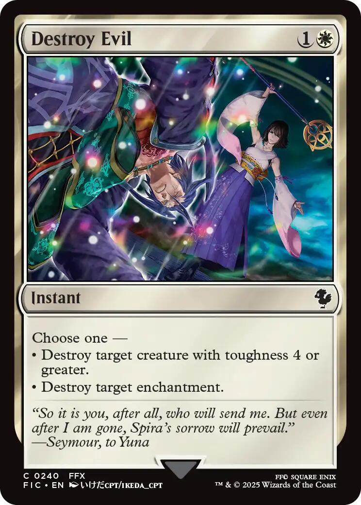 Destroy Evil (Surge Foil) [FINAL FANTASY Commander] | Devastation Store
