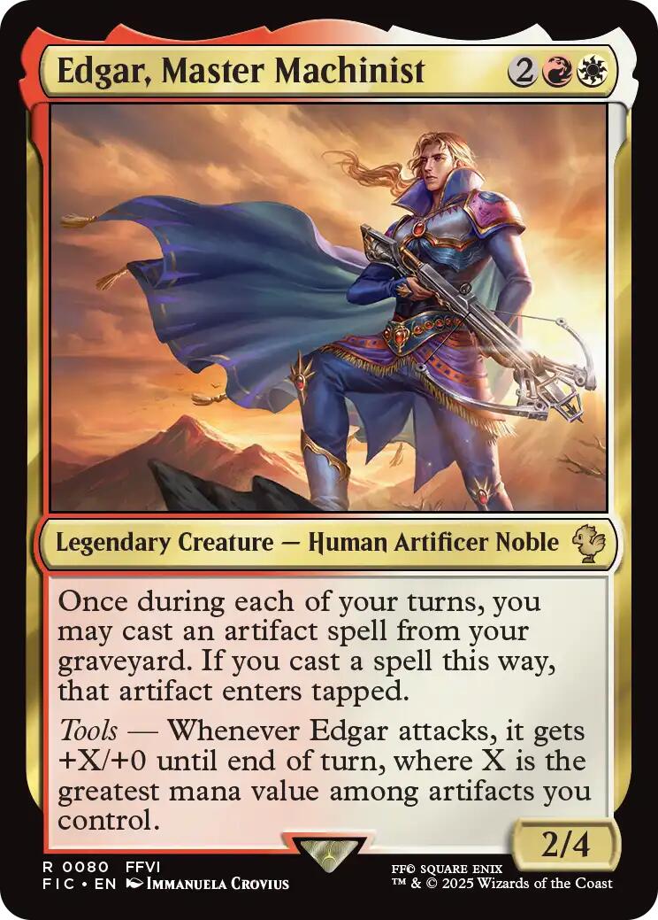 Edgar, Master Machinist (Surge Foil) [FINAL FANTASY Commander] | Devastation Store