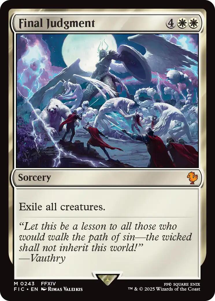 Final Judgment (Surge Foil) [FINAL FANTASY Commander] | Devastation Store