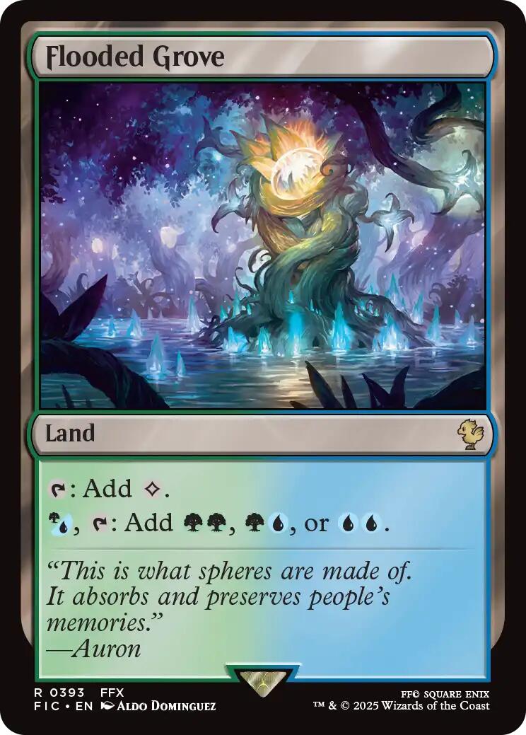 Flooded Grove (Surge Foil) [FINAL FANTASY Commander] | Devastation Store