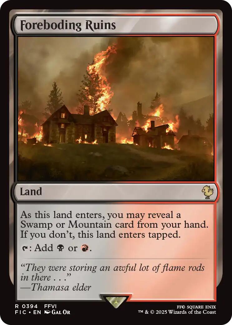 Foreboding Ruins (Surge Foil) [FINAL FANTASY Commander] | Devastation Store
