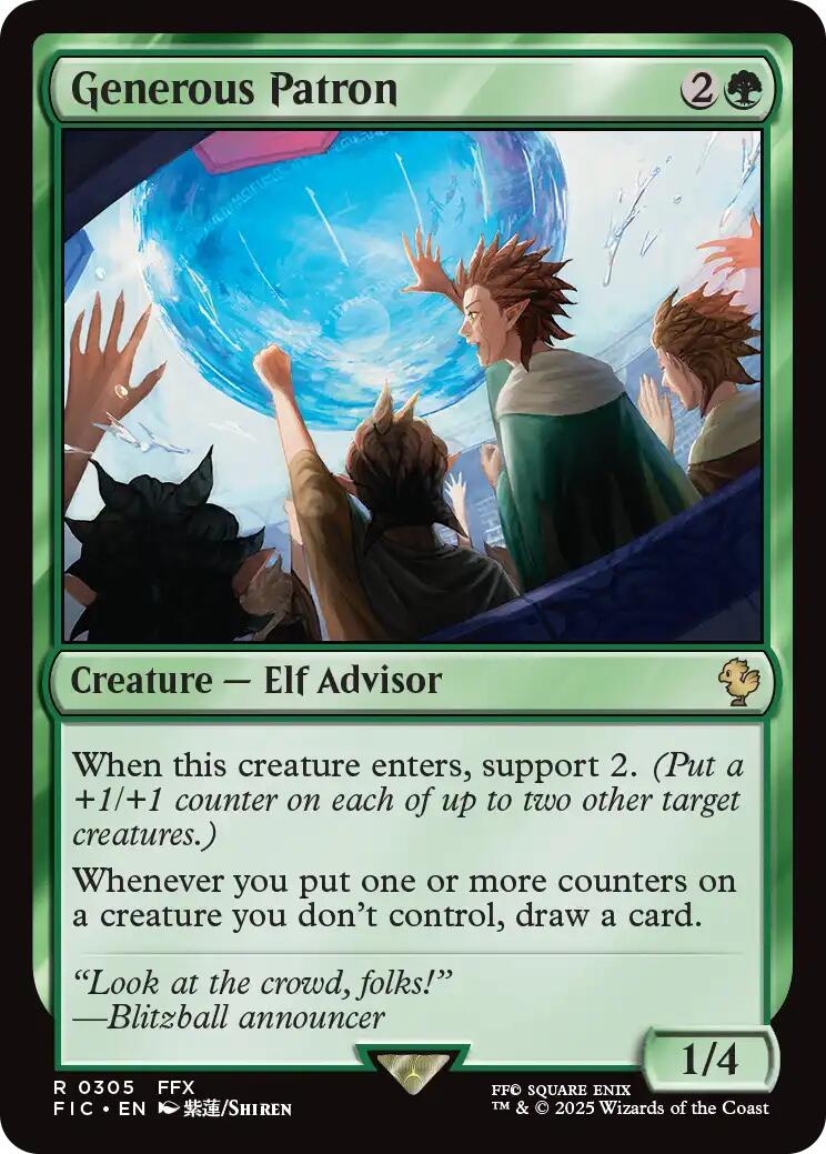 Generous Patron (Surge Foil) [FINAL FANTASY Commander] | Devastation Store