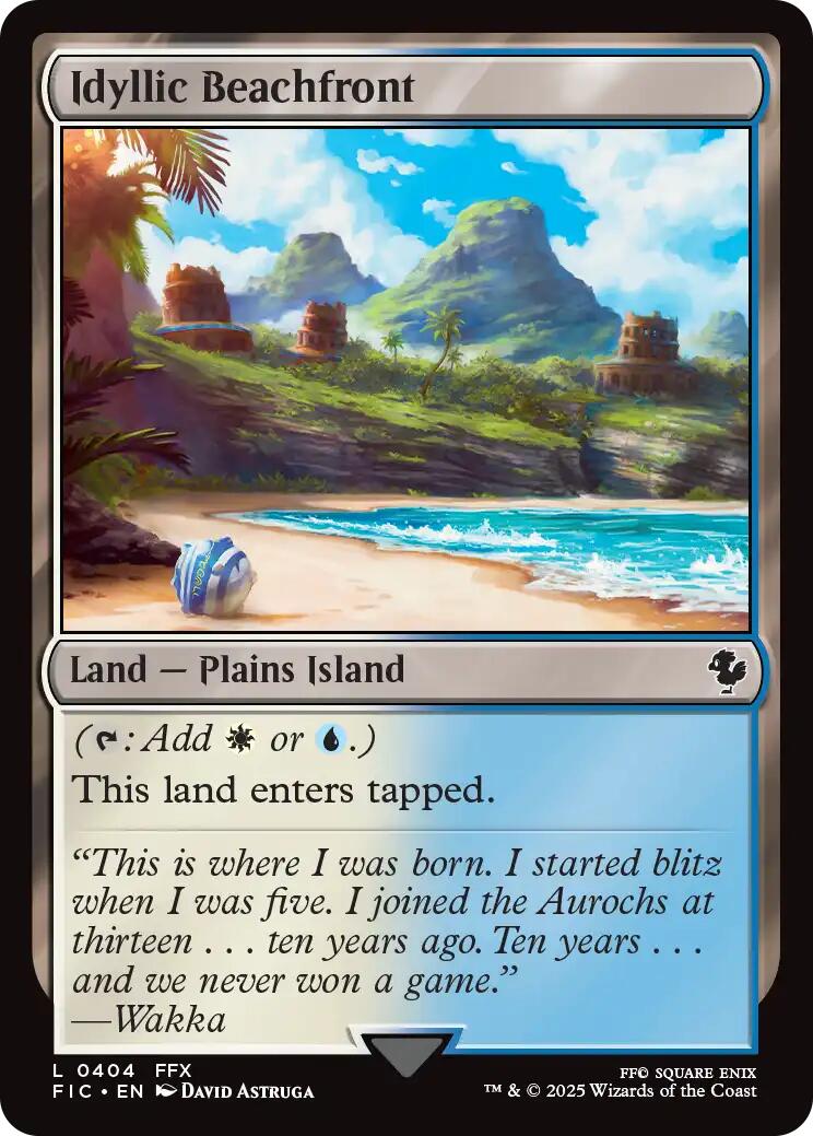 Idyllic Beachfront (Surge Foil) [FINAL FANTASY Commander] | Devastation Store