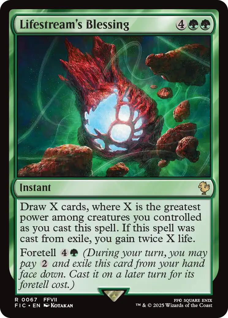 Lifestream's Blessing (Surge Foil) [FINAL FANTASY Commander] | Devastation Store