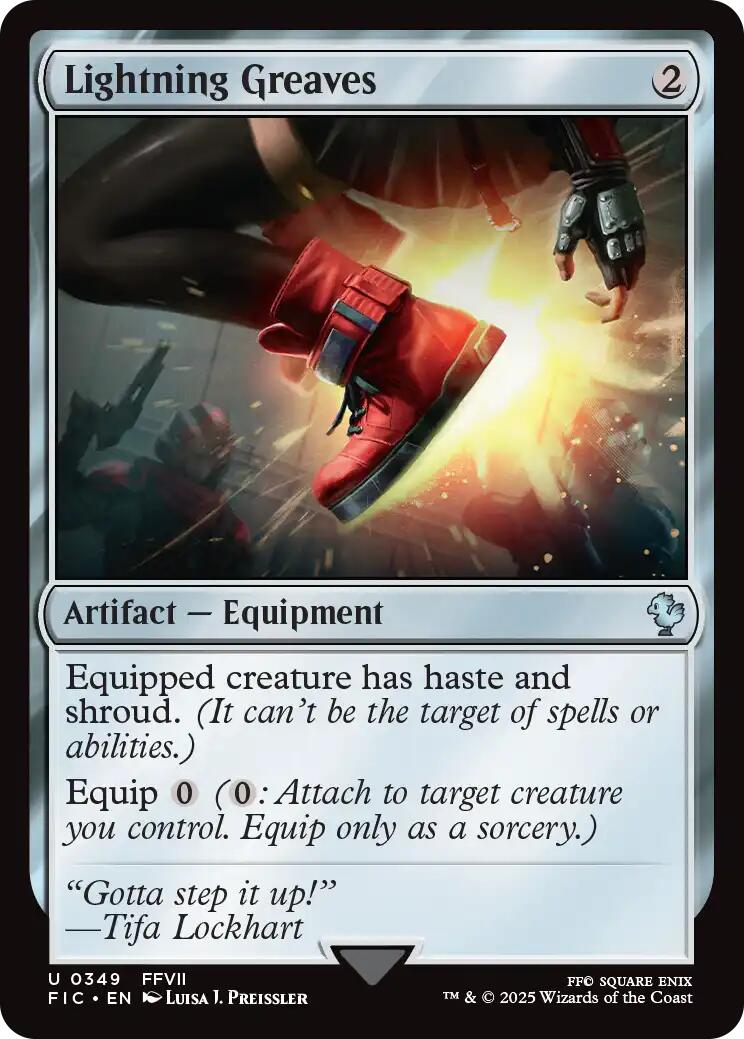 Lightning Greaves (Surge Foil) [FINAL FANTASY Commander] | Devastation Store