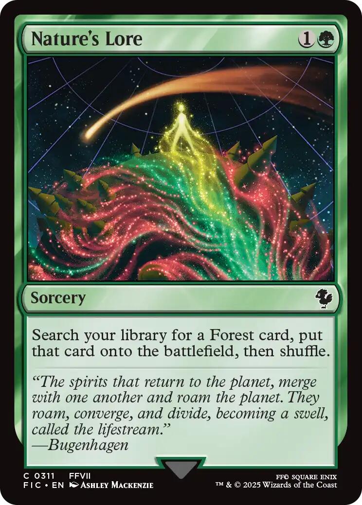 Nature's Lore (Surge Foil) [FINAL FANTASY Commander] | Devastation Store