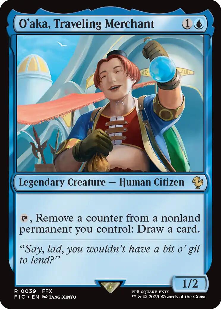 O'aka, Traveling Merchant (Surge Foil) [FINAL FANTASY Commander] | Devastation Store