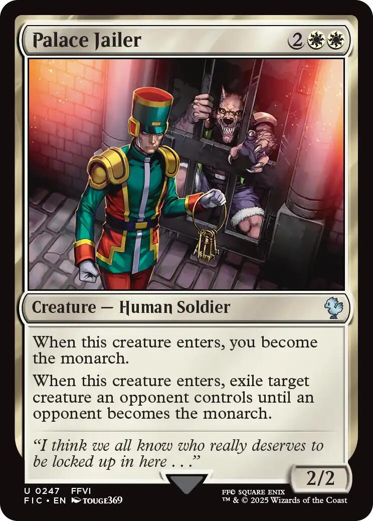 Palace Jailer (Surge Foil) [FINAL FANTASY Commander] | Devastation Store