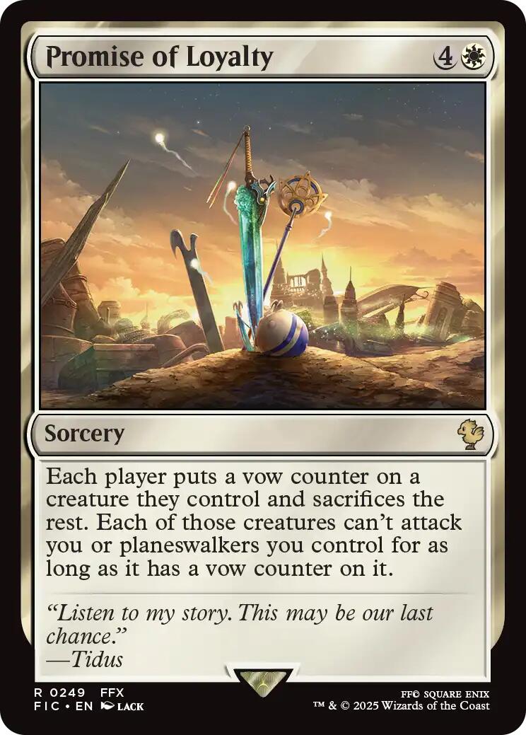 Promise of Loyalty (Surge Foil) [FINAL FANTASY Commander] | Devastation Store