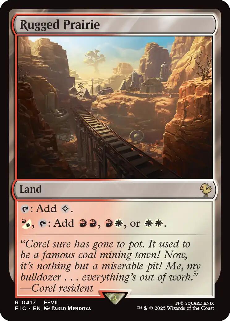 Rugged Prairie (Surge Foil) [FINAL FANTASY Commander] | Devastation Store
