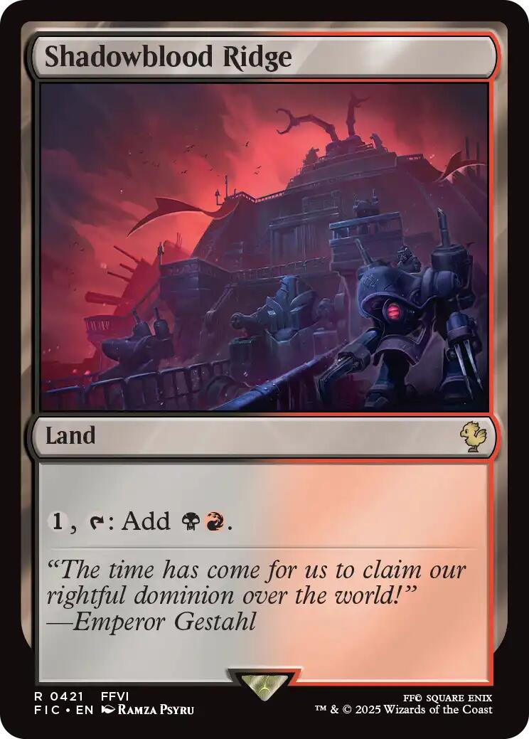 Shadowblood Ridge (Surge Foil) [FINAL FANTASY Commander] | Devastation Store