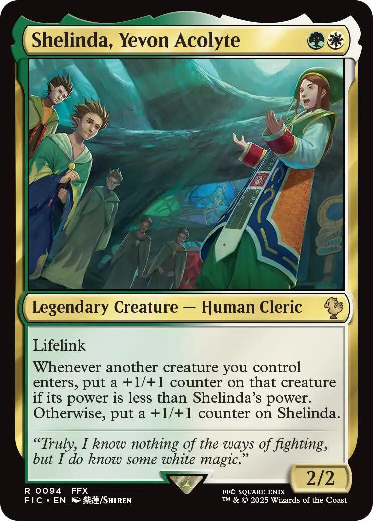 Shelinda, Yevon Acolyte (Surge Foil) [FINAL FANTASY Commander] | Devastation Store