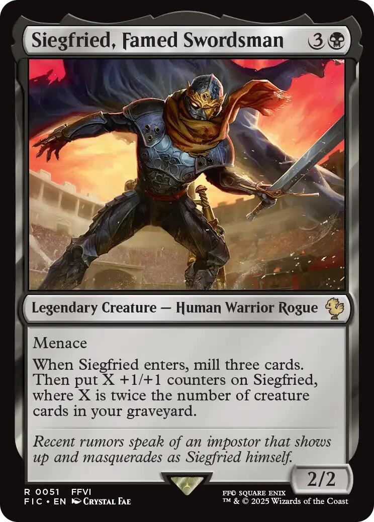 Siegfried, Famed Swordsman (Surge Foil) [FINAL FANTASY Commander] | Devastation Store