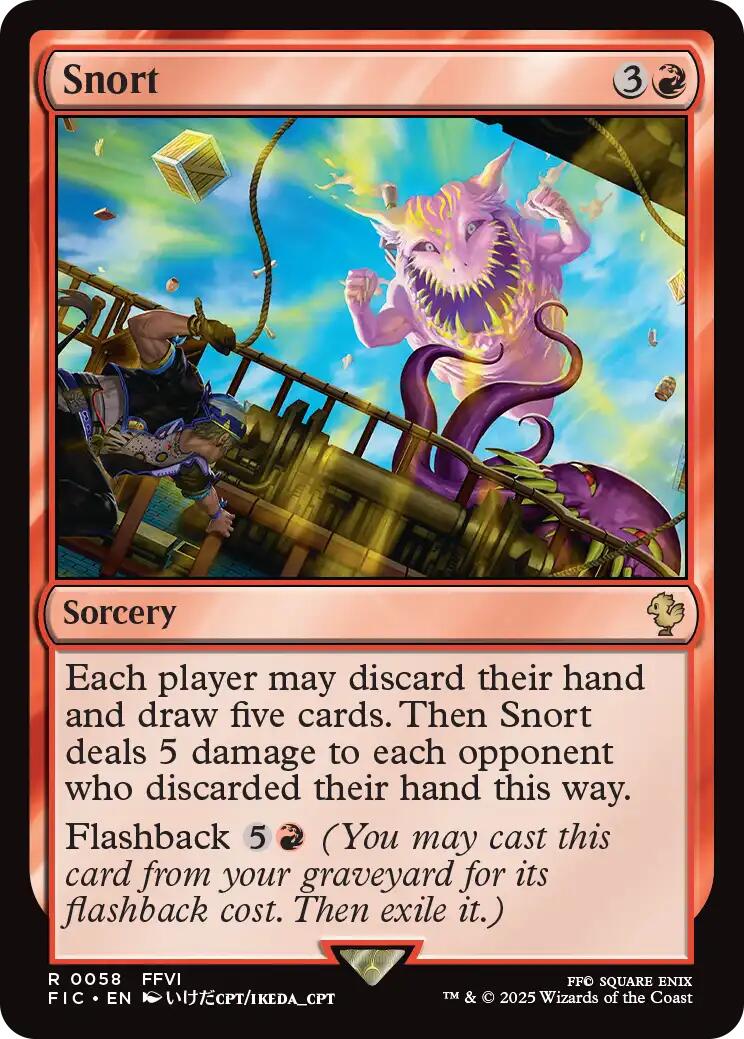 Snort (Surge Foil) [FINAL FANTASY Commander] | Devastation Store