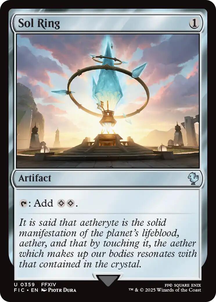 Sol Ring (0359) (Surge Foil) [FINAL FANTASY Commander] | Devastation Store