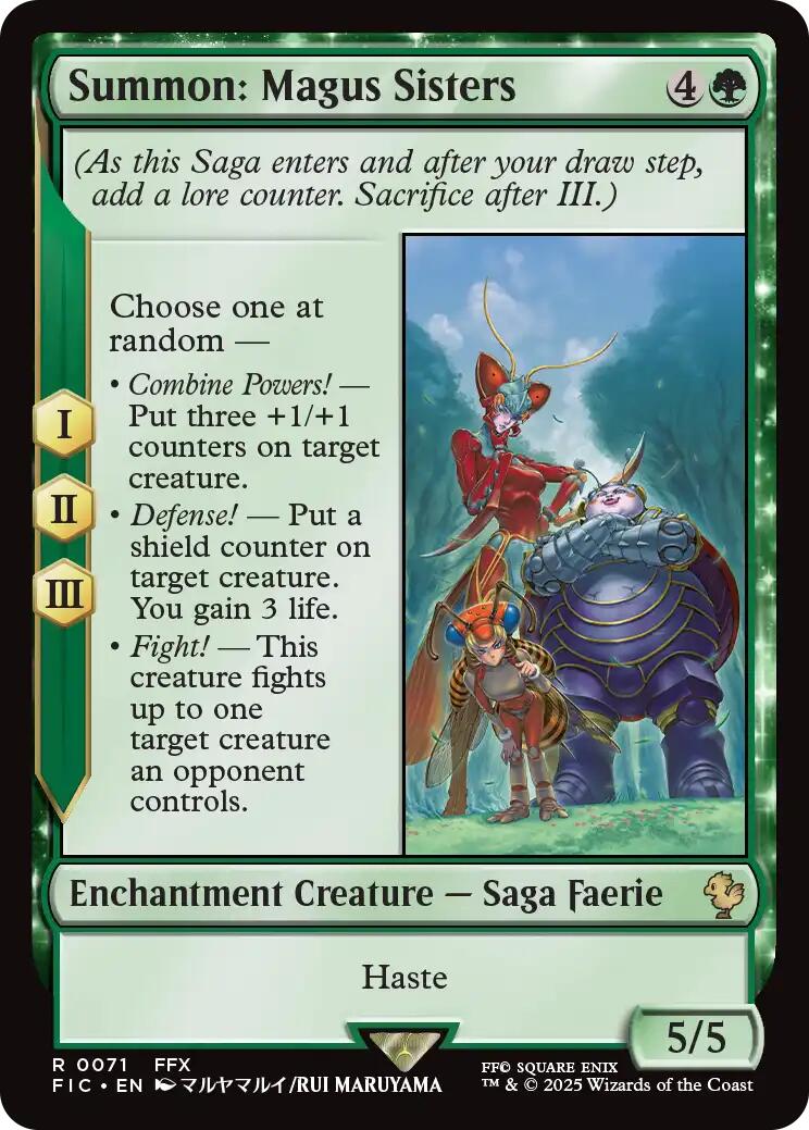 Summon: Magus Sisters (Surge Foil) [FINAL FANTASY Commander] | Devastation Store
