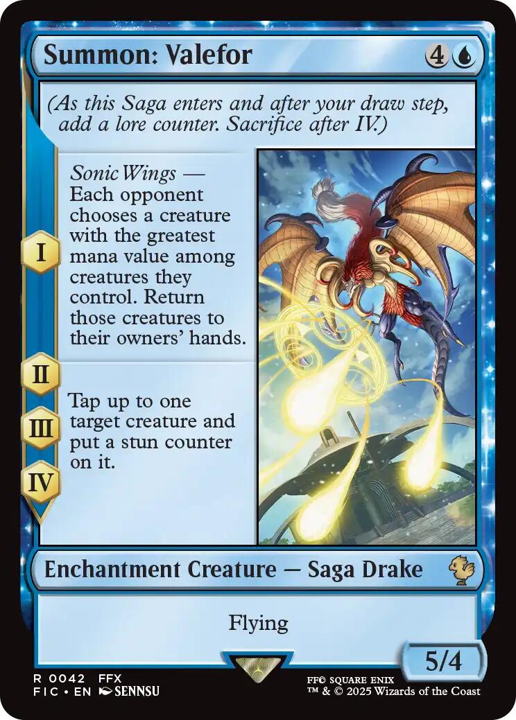 Summon: Valefor (Surge Foil) [FINAL FANTASY Commander] | Devastation Store