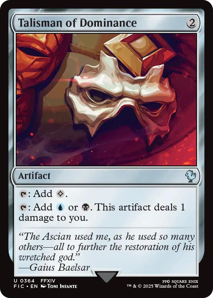 Talisman of Dominance (Surge Foil) [FINAL FANTASY Commander] | Devastation Store