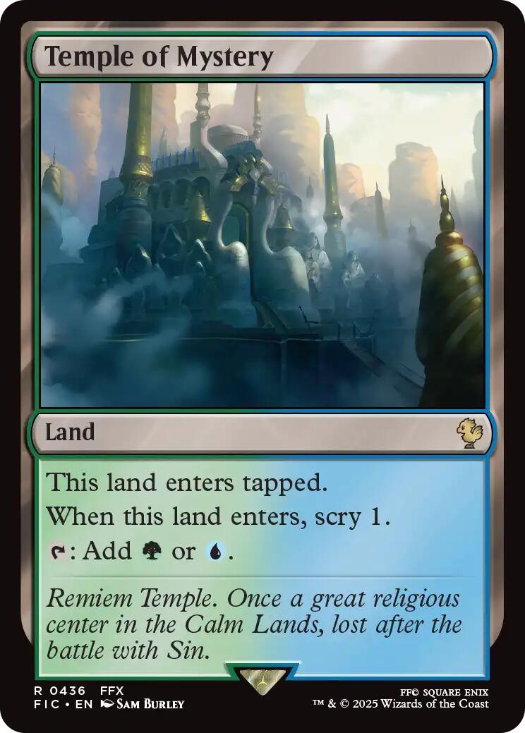 Temple of Mystery (Surge Foil) [FINAL FANTASY Commander] | Devastation Store