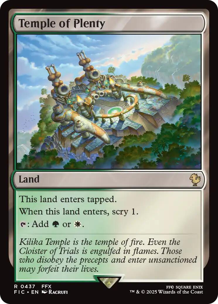 Temple of Plenty (Surge Foil) [FINAL FANTASY Commander] | Devastation Store