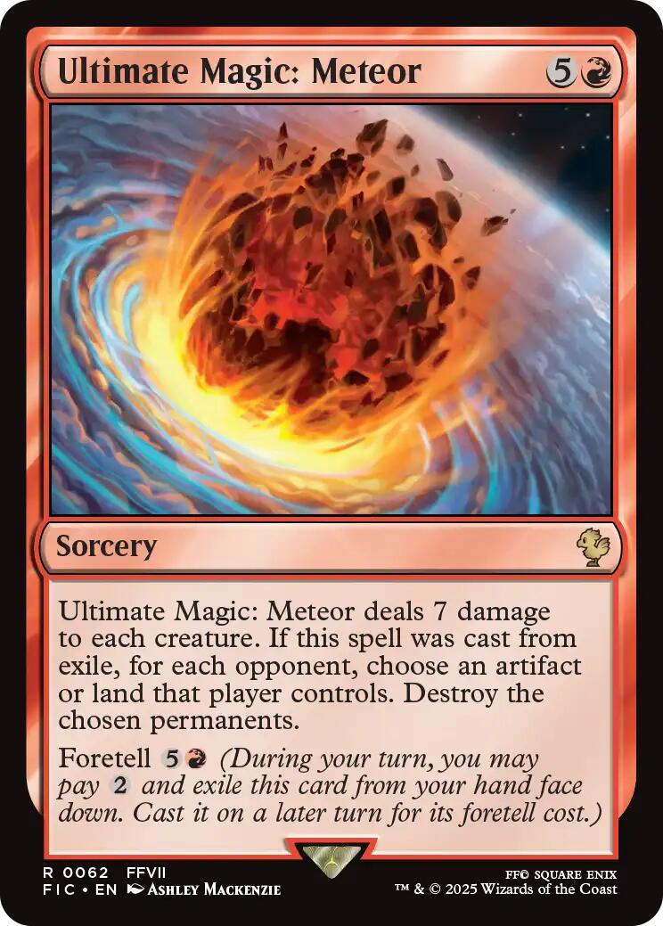 Ultimate Magic: Meteor (Surge Foil) [FINAL FANTASY Commander] | Devastation Store