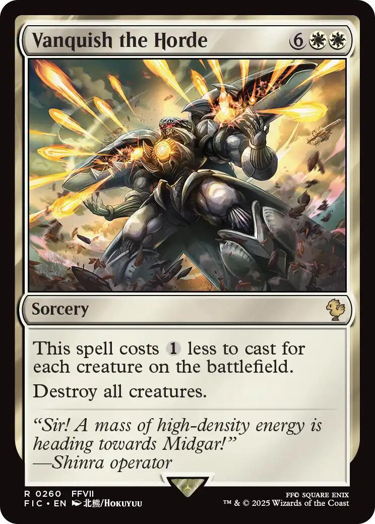 Vanquish the Horde (Surge Foil) [FINAL FANTASY Commander] | Devastation Store
