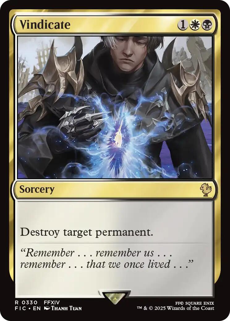 Vindicate (Surge Foil) [FINAL FANTASY Commander] | Devastation Store