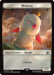 Moogle // Zombie Double-Sided Token (Surge Foil) [FINAL FANTASY Commander Tokens] | Devastation Store