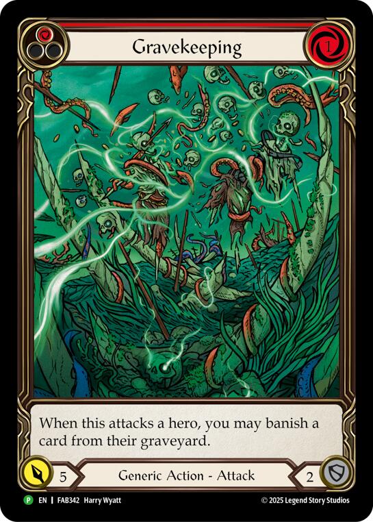 Gravekeeping (Red) [FAB342] (Promo)  Rainbow Foil | Devastation Store