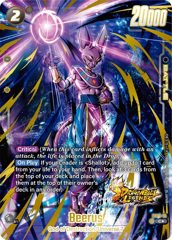 Beerus (Bonus Pack Alternate Art) [Starter Deck: Shallot] | Devastation Store