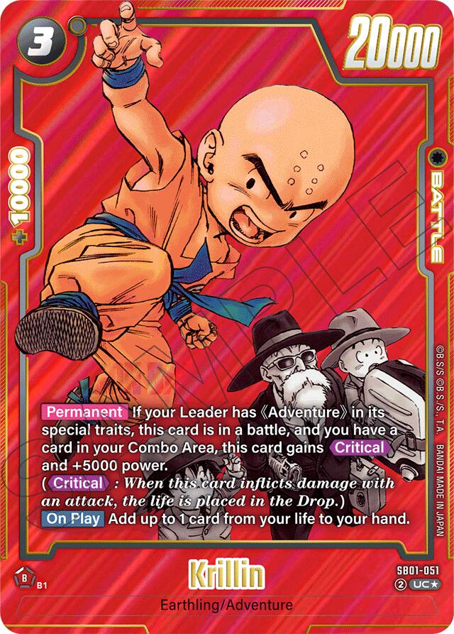Krillin (SB01-051) (Alternate Art) [Manga Booster 01] | Devastation Store