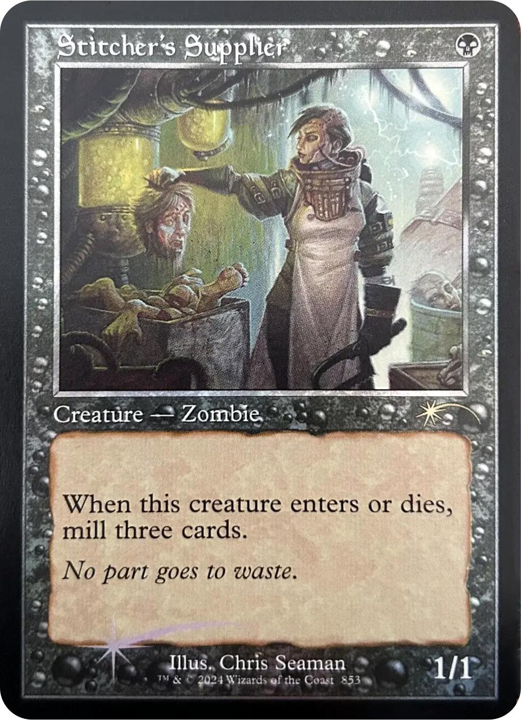 Stitcher's Supplier (Retro Frame) [Secret Lair Drop Series] | Devastation Store