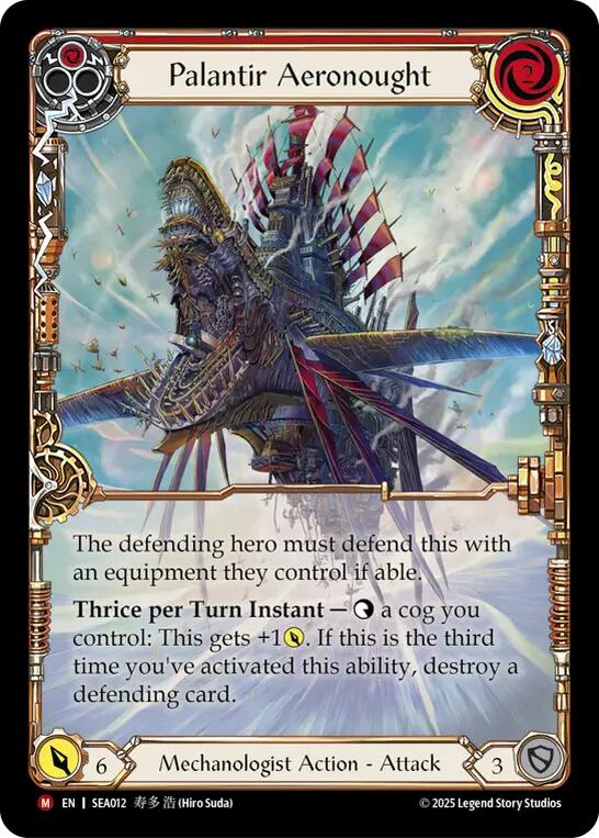 Palantir Aeronought (Extended Art) [SEA012] (High Seas)  Rainbow Foil | Devastation Store